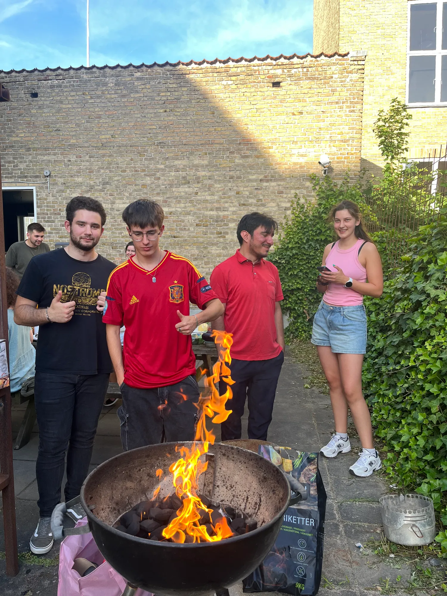 Preparing food together!