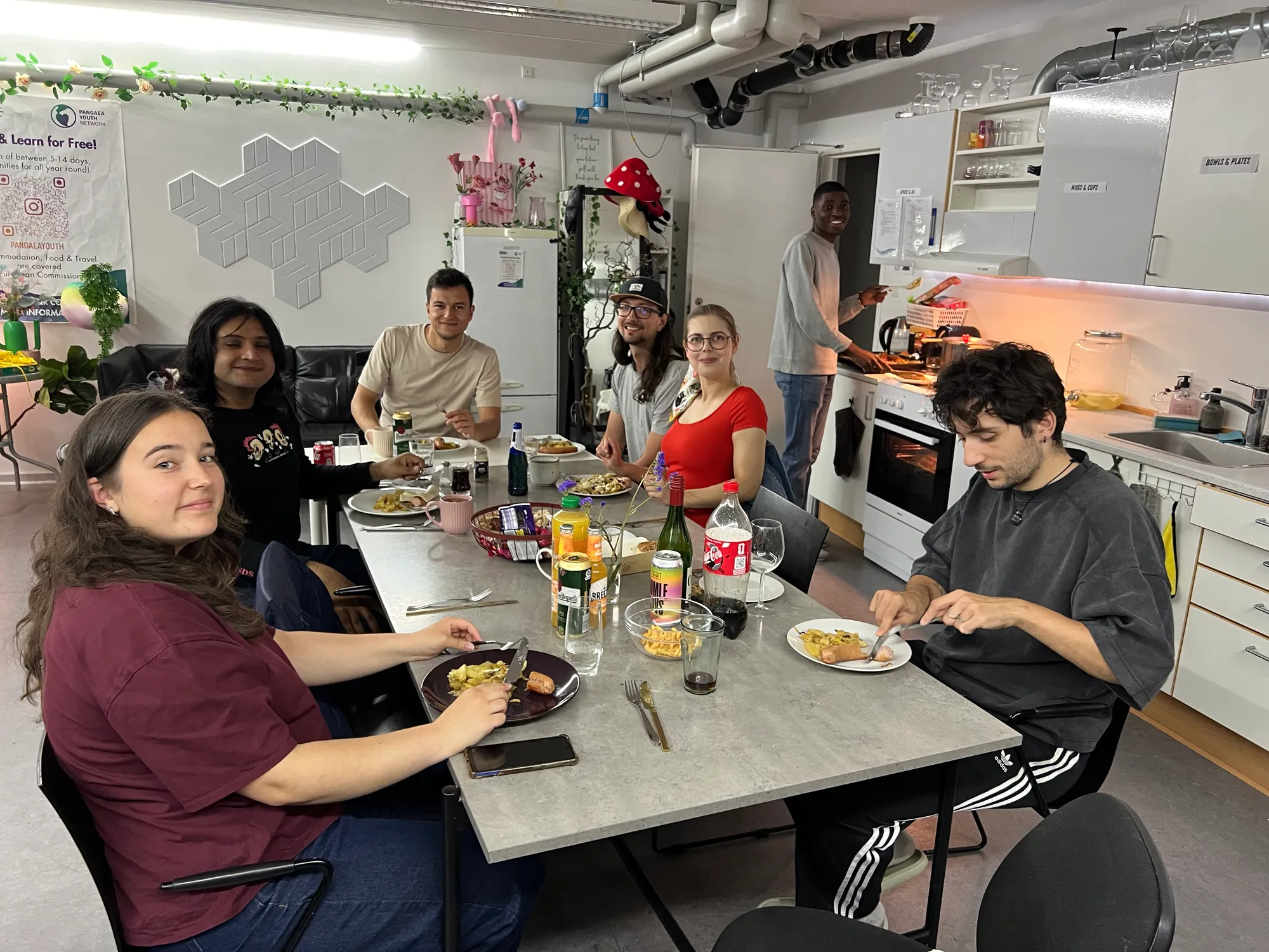 Gathering around the table to celebrate friendship and connection